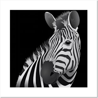 Zebra head Posters and Art